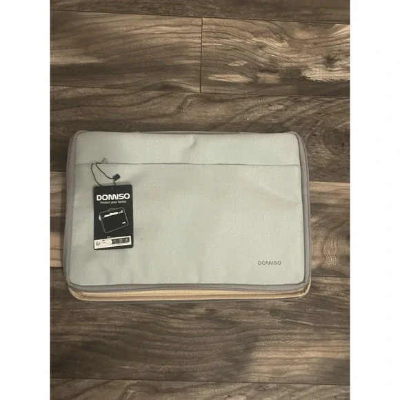 15.6 Inch Water-Resistant Laptop Sleeve Notebook Carrying Case Bag Gray T1 - Picture 1 of 3